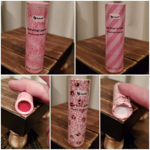 B•Pure Rose Oil Hydrating Lip Balm & Hydrating Lipstick Set Of 3 **bundle bonus - Picture 7 of 7